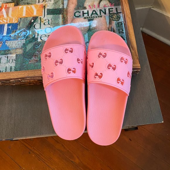 Gucci Shoes - Gucci Slides - Pink Size 7